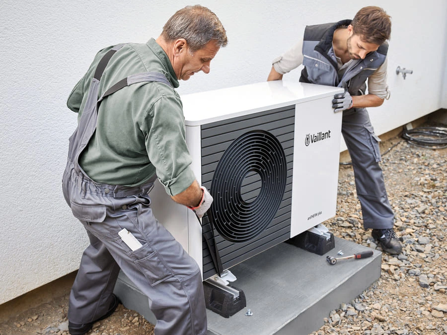 Installation einer Vaillant Wärmepumpe